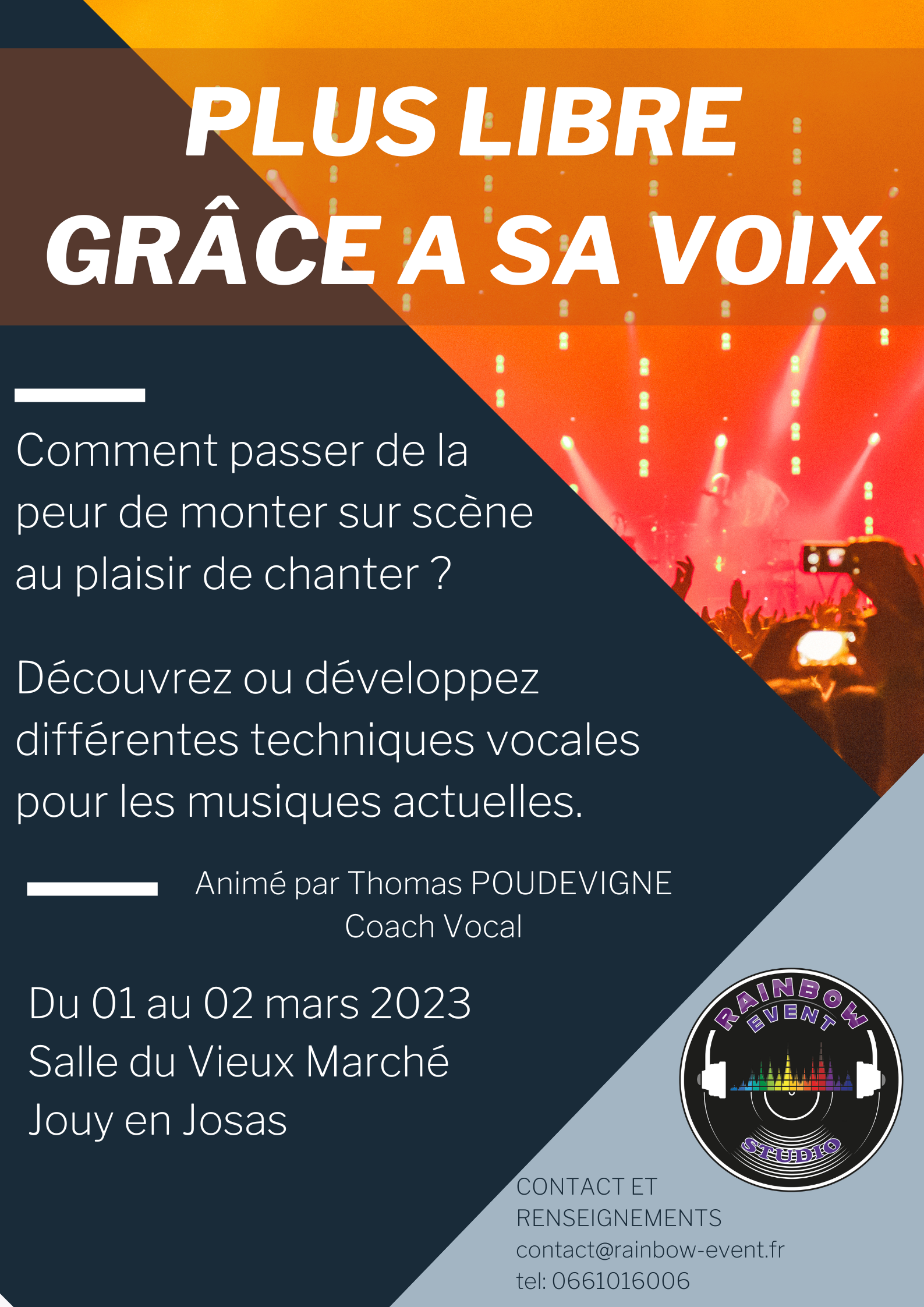 Stage de chant affiche